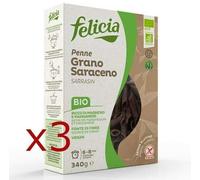 3x Felicia Stylos Pâte Avec Farine de Sarrasin Bio sans Gluten Végétalienne