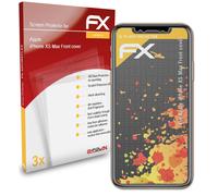 3x Film Protection d'écran pour Apple iPhone XS Max Front cover mat&antichoc