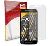 3x Film Protection d'écran pour Motorola Moto G 2. Generation 2014 mat&antichoc