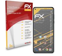 3x Film Protection d'écran pour Motorola Moto G Stylus 5G 2021 mat&antichoc