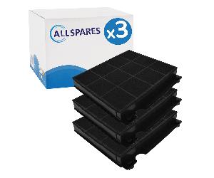 3x Filtre à charbon pour Sauter AFC-15 / 72X3405