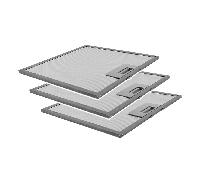 3x Filtre à graisse en métal 262x255mm d'origine Atlantic YT142.2240.01