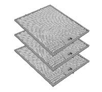 3x Filtre à graisse en métal 300x253mm d'origine SMEG 073410667