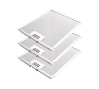 3x Filtre à graisse en métal 305x250mm d'origine SMEG 063410712