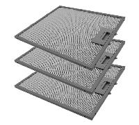 3x Filtre à graisse en métal 305x267mm d'origine SMEG 693410740