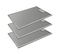 3x Filtre à graisse en métal 378x265mm d'origine Bosch 11025757
