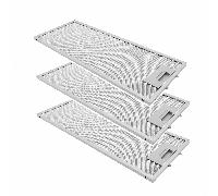 3x Filtre à graisse en métal 455x185mm d'origine AEG 4055241147