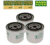 3X FILTRE À HUILE MANN W 917 POUR OPEL ADMIRAL VOLVO 66 140 940 C70 S40 DAF 55