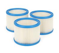 3x Filtre Cartouche humide et sec Nilfisk Aspirateur AERO 25-11, AERO 25-21 alternative à l'original 107402338 de Microsafe