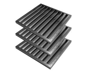 3x Filtre choc 450x450x25mm pour hotte pro (Type B)