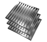 3x Filtre choc 500x500x25mm pour hotte pro (Type B)