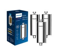 Philips Water Filtre de douche avec 1 cartouche, compatible avec tous les tuyaux et robinets standards, réduit le CHLORE jusqu’à 99%, CHROME, capacité de filtration de 50.000 L