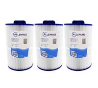 3x Filtre pour spa Caldera 1019401 / 75017 / PCD50N / C-7350 / CA50