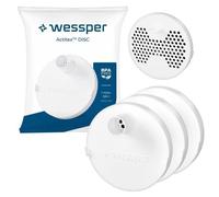 3x Filtres à disque Wessper Actitex™ DISC ronds à charbon actif pour bouteilles Wessper Activemax Triline 1L-Jusqu'à 250L d'eau