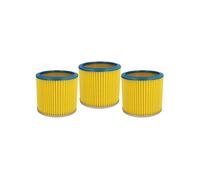 3x fitre rond filtre à lamelles pour aspirateur multifonction compatible avec Einhell BT-VC 1450SA, BT-VC 1500 SA , BVC 1250-S, BVC 1250S