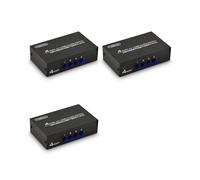 3X FJGEAR Sélecteur AV 4 en 1 Sortie Av RCA Interface Commutateur Audio et Vidéo Commutateur AV Multifonction 4 Voies
