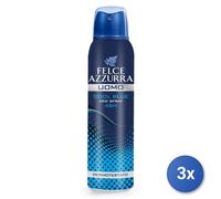 3X FLEUR AZUR Déodorant Spray 150 ML. Cool Blue Homme