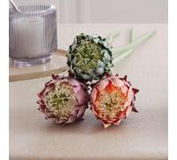 3x fleurs artificielles "Protea" fleurs artificielles en couleur, comme les vraies, 62 cm de long, plantes décoratives