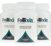 3x FOLLIXIN - Nouveaux cheveux, nouveau moi - Gélules capillaires - traitement efficace de la chute des cheveux