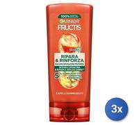3x Fructis Baume 200 Ml. Réparation & Renforcé Kératine