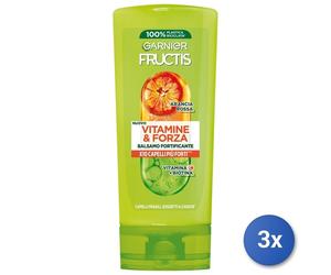 3X Fructis Baume 200 Ml. Vitamines & Force