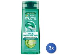 3X Fructis Shampoo 250 Ml. Aloe Hydra Bomb