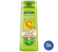 3X Fructis Shampoo 250 Ml. Hydra Liss & Brillance