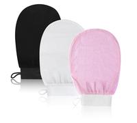 3x Gant Exfoliant pour le Corps, Gant Exfoliant Corps, Gants Gommage Corps Et Visage, Enlever La Saleté Et Les Peaux Mortes pour Nettoie et Purifie La Peau, Doux Gants Exfoliants