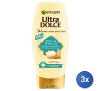 3x Garnier Ultra Dolce Rituale D'Argan Après-Shampooing 250Ml Cheveux