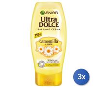 3X Garnier Ultra Douce Extrait De Camomille Et Miel 250Ml Baume Pour Cheveux