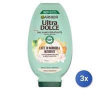 3X Garnier Ultradoux Baume 200 Ml. Lait D'Amande