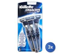 3X Gillette Rasoirs Jetables Mach3 3 Pièces