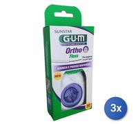 3x Gum Fil Interdentaire Ortho
