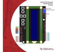 3X HD44780 1602 LCD Module afficheur Bleu Keypad 2 x 16 caractères de Couleur Blanche Compatible avec Arduino et Raspberry Pi y Compris Un eBook!