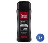 3X Intesa Douche/Bain 500 ML. Énergie Power Énergisante