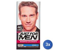3X Just For Men Colorant Cheveux Châtain