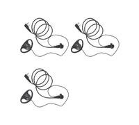 3X Kit de Casque D'Écoute à Fil Unique MIC PTT Mic en Forme de D 2 Broches Radio Écouteur Talkie-Walkie Crochet D'Oreille