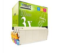 3X Kraft Office Supplies Cartouche de Toner Compatible pour Oki Pro 7411 WT remplace Color Cyan Magenta Yellow