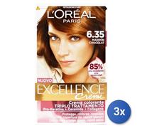 3x L’Oréal Paris Excellence Crème Marron Chocolat 6.35
