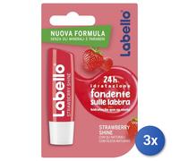 3X Labello Baume À Lèvres Fraise Brillant 85072