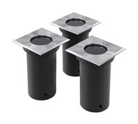 3x Lampe de Sol Lampe d'Extérieur Luminaire Lampe Éclairage de Jardin vidaXL