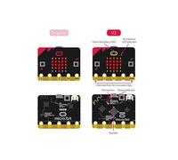 3X le Kit de DéMarrage Microbit Board V2 une des Haut-Parleurs IntéGréS et un Microphone Prenant en Charge L'Intelligence Artificielle