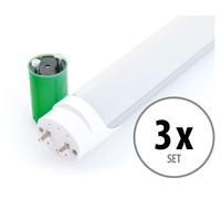 3x LED Tube Lumiere T8 1200mm 18w 1790 Lumen 4500k 96 LEDs Lampe Neon Blanc [EEK: A+]