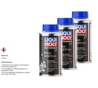 3X Liqui Moly 125Ml Additif Pour Moto 4T Additif Essence 4-Tact