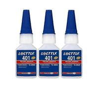 3x Loctite 401 Instant Fast Adhesive 20ML Bottle Stronger Super Glue Multi-Purpose Fix HOT Super Strong Liquid Colorless Glue