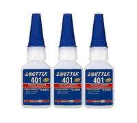 3x Loctite 401 Instant Fast Adhesive 20ML Bottle Stronger Super Glue Multi-Purpose Fix HOT Super Strong Liquid Colorless Glue