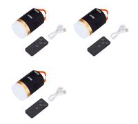 3X Lumière de Camping Lampe de Tente Étanche Portable LED Veilleuse Télécommande Rechargeable Lanterne de Camping en Plein Air Fonctionnant