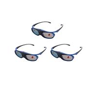 3X Lunettes DLP Link 3D Rechargeables Lunettes à Obturateur Actif pour Écrous Xgimi Z3 / Z4 / Z6 / H1 / H2 G1 / P2 et Projecteur DLP LINK