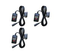 3X Machine à Fumée et à Brouillard avec Télécommande Filaire et Récepteur pour Effets de Scène 400 W 900 W 1500 W