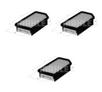 3X MAHLE / KNECHT Filtre À Air LX 2739
